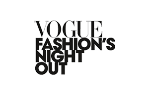 Logo Vogue Fashion's Night Out, événement animé par La Silhouettiste & Co