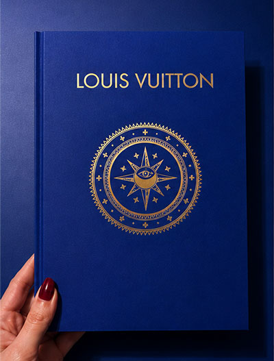 Carnet Louis Vuitton personnalisé, collaboration La Silhouettiste x The Rising Line