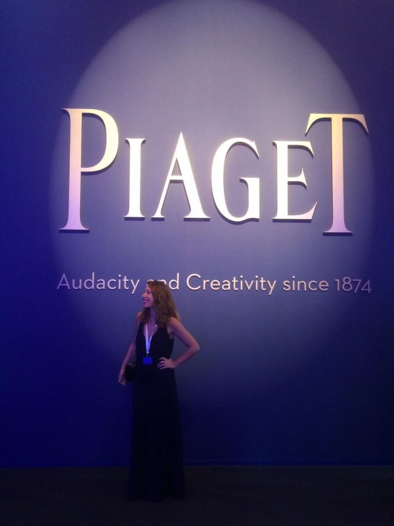 Inès Stankovska lors d'un événement de la maison Piaget à Dubaï